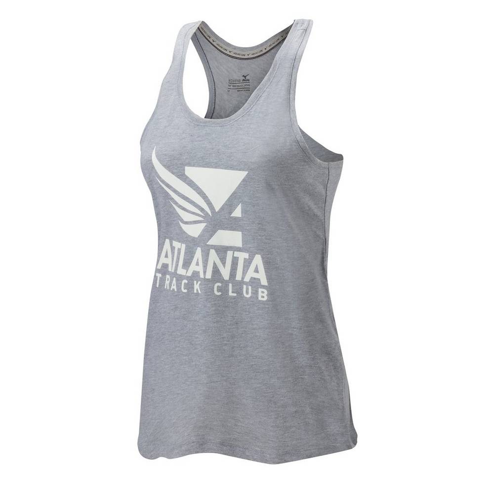 Damske Tank Top Mizuno Atlanta Track Club Sport Bezecke Siva Vypredaj XNGC64829